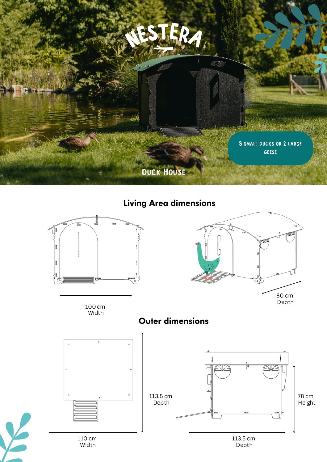 Large Duck House by Nestera Chickens to Your Door